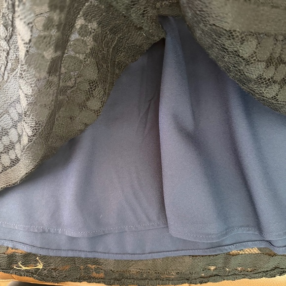 Chelsea28 Black Lace Midi Dress with Peplum Waist - Picture 8 of 12